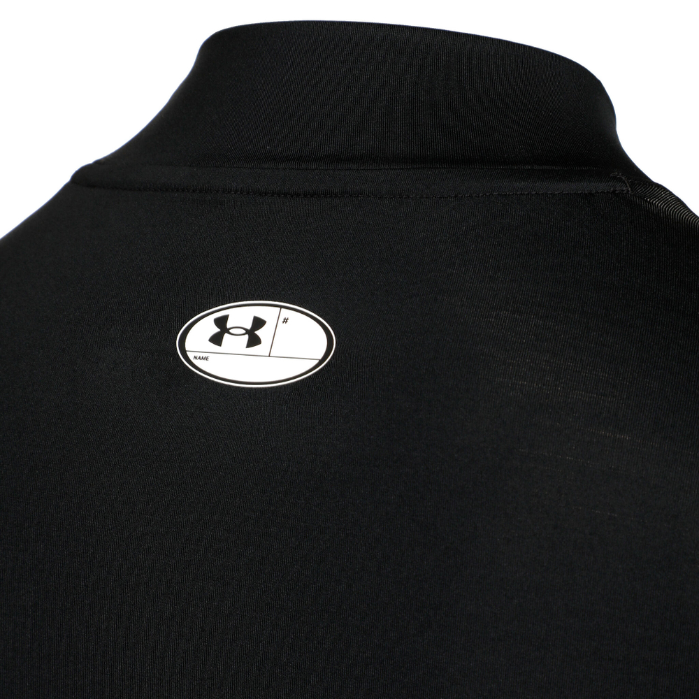 Мужское теннисное поло Under Armour Heatgear Comp Mock Long Sleeve Men - Black