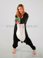 пижама кигуруми черная кошка