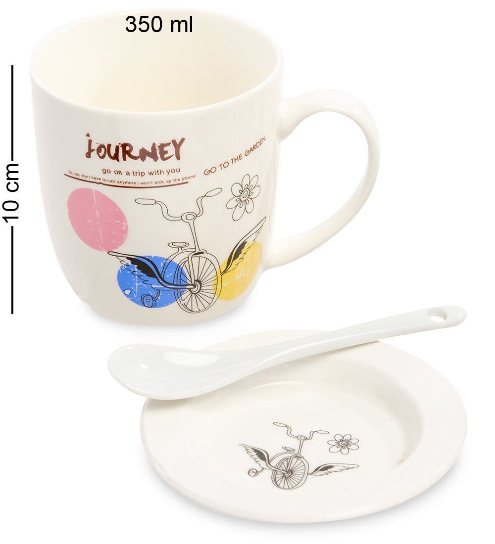 GAEM Art MUG-203/2 Кружка с ложкой «Мое путешествие»