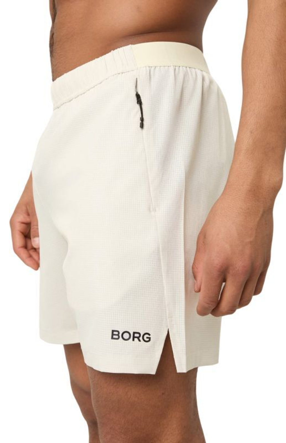 Мужские теннисные шорты Björn Borg Zip - Бежевый