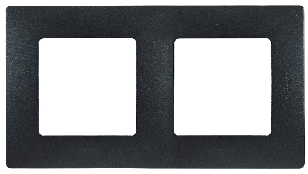 Рамка 2 поста антрацит ETIKA Legrand