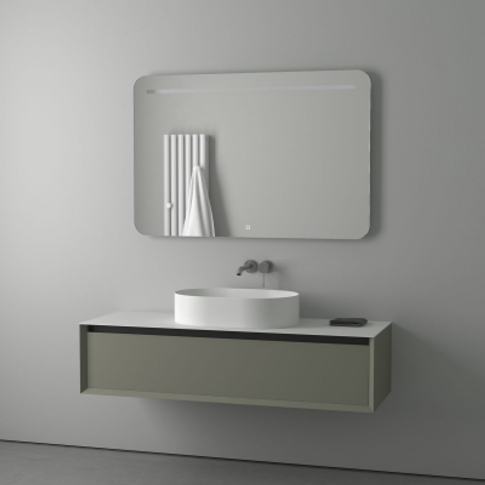 Зеркало Evoform со встроенным LED-светильником 10 W 120х80 см Сенсорный выключатель