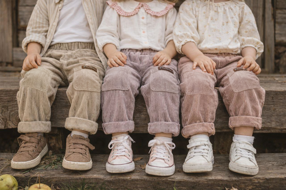 Вельветовые брюки-шаровары Тауп Грей