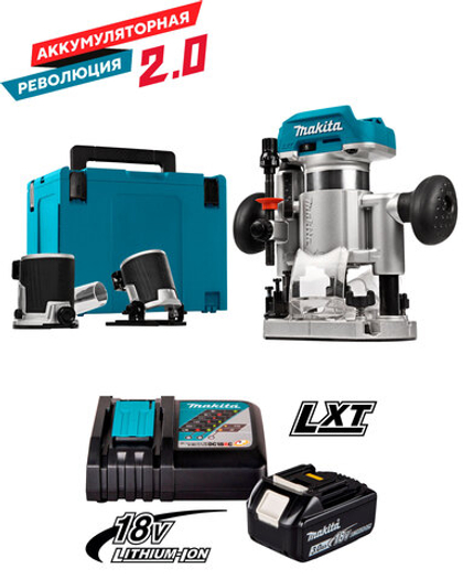 Аккумуляторный фрезер Makita DRT50ZJX2(R)