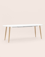 Стол обеденный Берген раскладной 160-190-220*90 белый