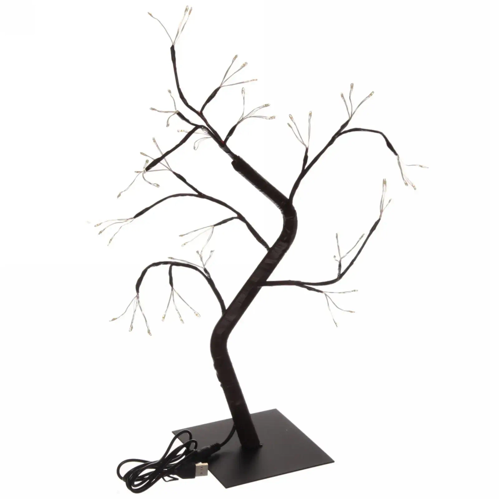 Фигура световая «Клён ветвистый» 40 см с, 54 лампы LED, USB питание, DC вход, Теплый белый (мерцание)