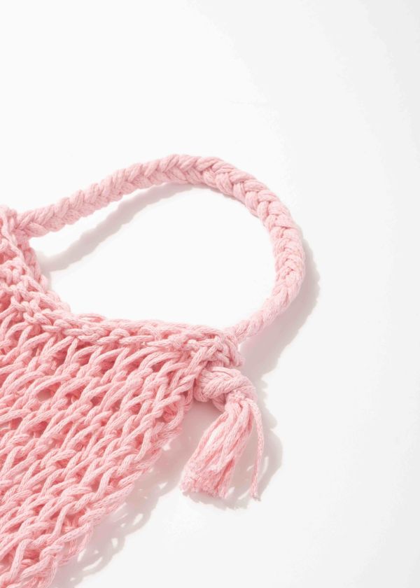 Сумка-авоська Розовая - фото 3