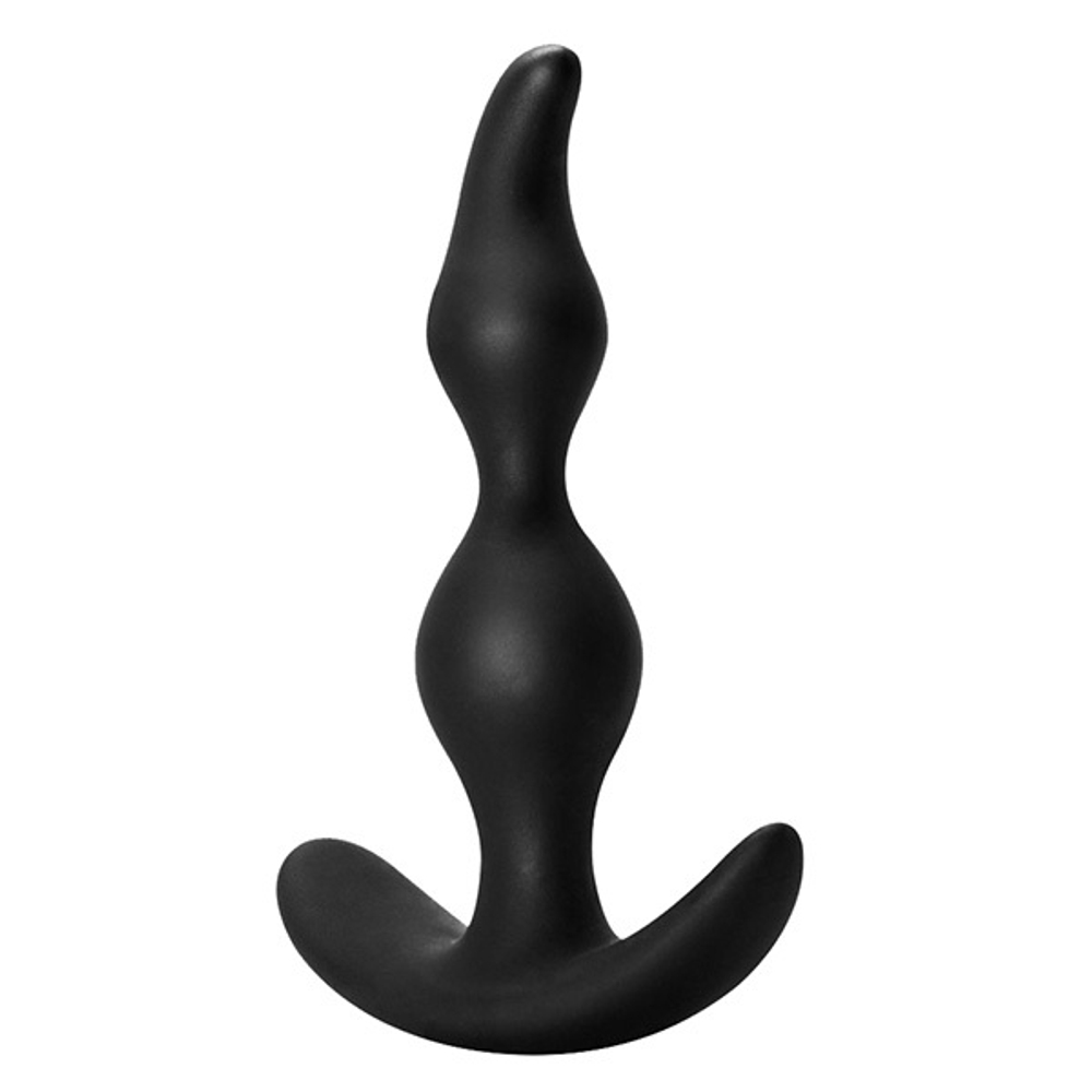 Чёрная анальная пробка 13см Lola Games First Time Bent Anal Plug Black 5002-03lola