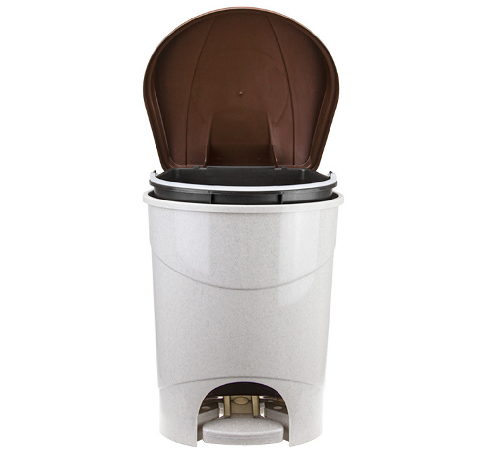 Контейнер для мусора педальный 11л с внутренним ведром М2891