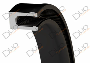 Симметричное уплотнение УС-37 (110*120*8) Ф4 / U-нерж.сталь