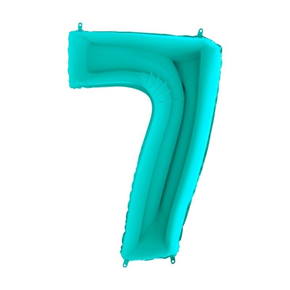 Шар фольгированный ЦИФРА &quot;7&quot; 40&quot; Tiffany с гелием