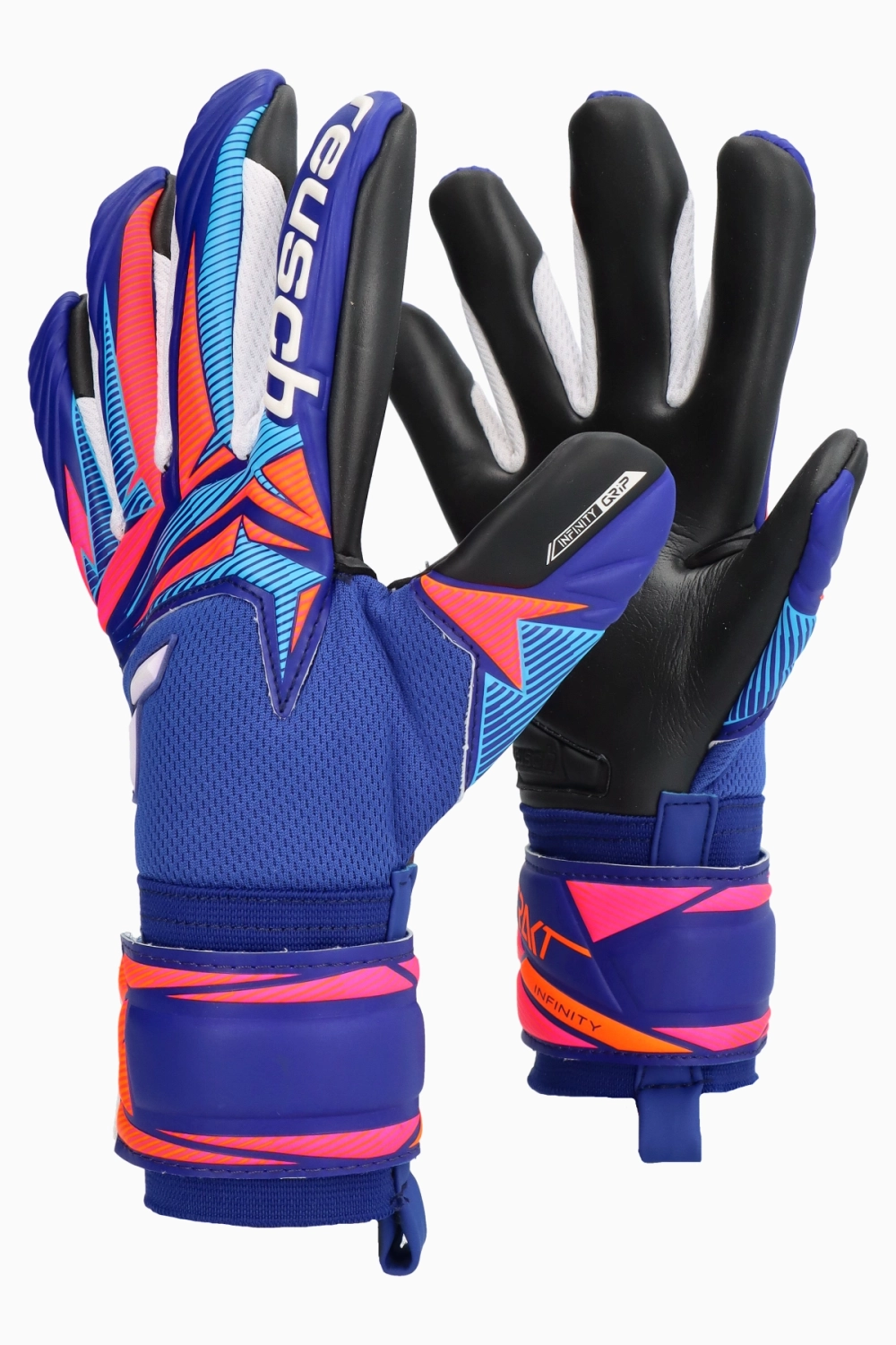 Вратарские перчатки Reusch Attrakt Infinity Evolution NC Junior - синий