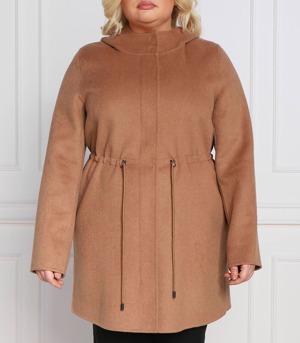Хлопковое пальто tahiti plus size Persona by Marina Rinaldi - светло-коричневый(1013062)