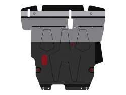Защита картера двигателя, КПП (2 мм, сталь) для Mitsubishi Outlander 2003-2006 (V = 2.0; 2.4), Mitsubishi Airtrek 2001-2008 (V = 2.0; 2.4) Sheriff.14.0521