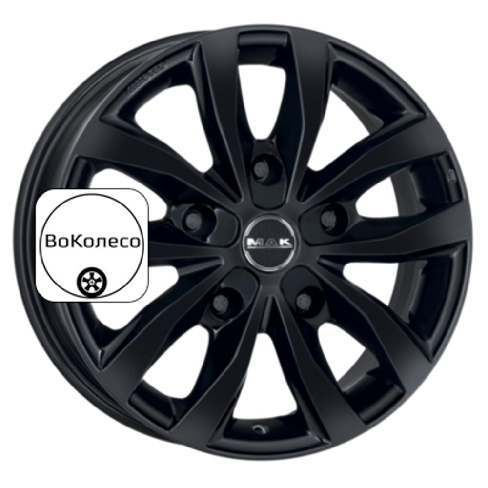 7x17/5x120 ET55 D65,1 Load 5 Gloss Black MAK