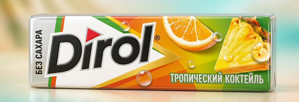 Ж/Р  Дирол Тропический коктейль 13,6г/30