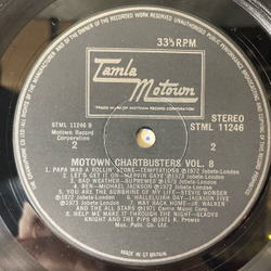 Винтажная виниловая пластинка LP Сборник Фанка Motown Chartbusters Vol. 8 (Англия 1973) (Marvin Gaye, Michael Jackson, Stevie Wonder и др)