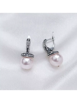 Серьги "Амон" из коллекции "Жемчужная"