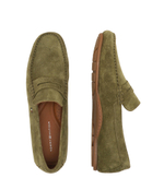 Кожаные мокасины Tommy Hilfiger - хаки(FM0FM04998)