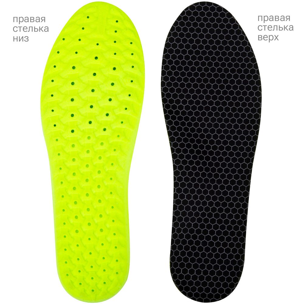 Стельки для обуви анатомические с массажным эффектом, материал PU PRO, размер RU 34-39 / EU 35-40, с линиями выреза, SHEGRA (ШЕГРА), 700742