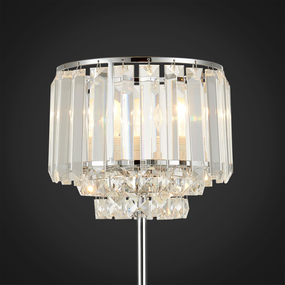 Citilux Синди CL330811 Настольная лампа хрустальная Хром