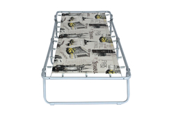 Кровать раскладная Юниор жесткая арт.С89/89 (цвет ткани бежевый рис.город (4 шт. в уп.)