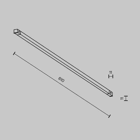 Трековый светильник Maytoni Technical EXILITY X Basis TR240-2-12W3K-B