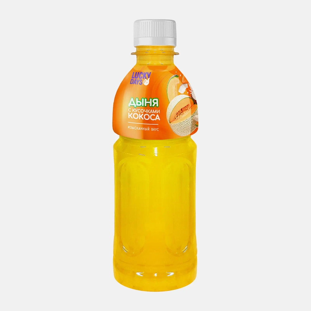 Напиток Lucky Days дыня с кусочками кокоса 300мл