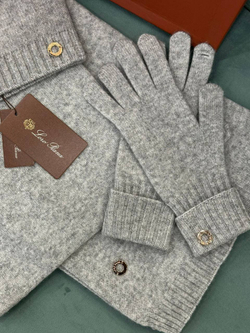 Комплект Loro Piana (шарф + шапка + перчатки)