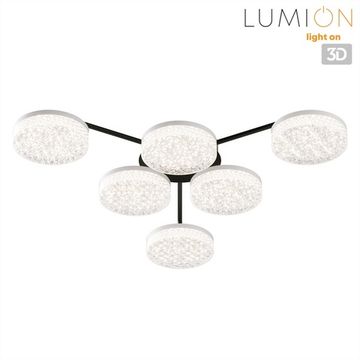 Потолочная светодиодная люстра с пультом ДУ 85W 3000-6000K 8236/6CL черный Didana Lumion