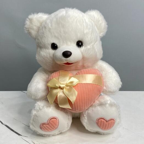 Мишка с сердцем в руках. Мягкая игрушка 003 Chalet Green