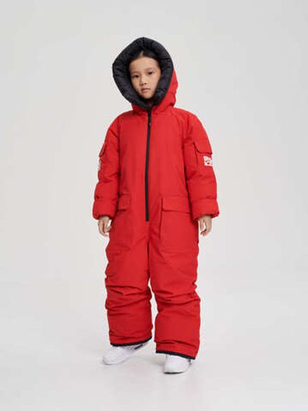 Комбинезон детский пуховый BASK kids YETI красный