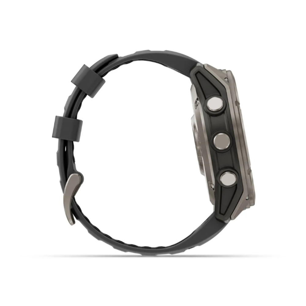 GARMIN Fenix 8 Pro 51mm Amoled Sapphire Lens Tinanium With Graphite/Black Silicone Band