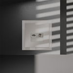 Розетка телевизионная встраиваемая VOLTUM S70 TV+RJ45 кат. 6, (кашемир)