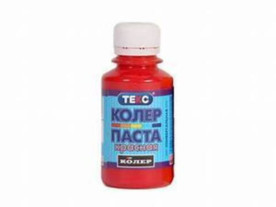 Колер паста универсальная 0,1л Радугамалер красный
