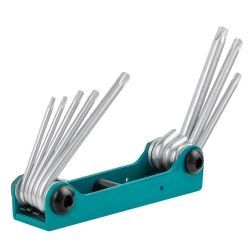 Набор ключей TORX складной, 8пр.(T9, T10, T15, T20, T25, T27, T30, T40) Forsage F-5083F