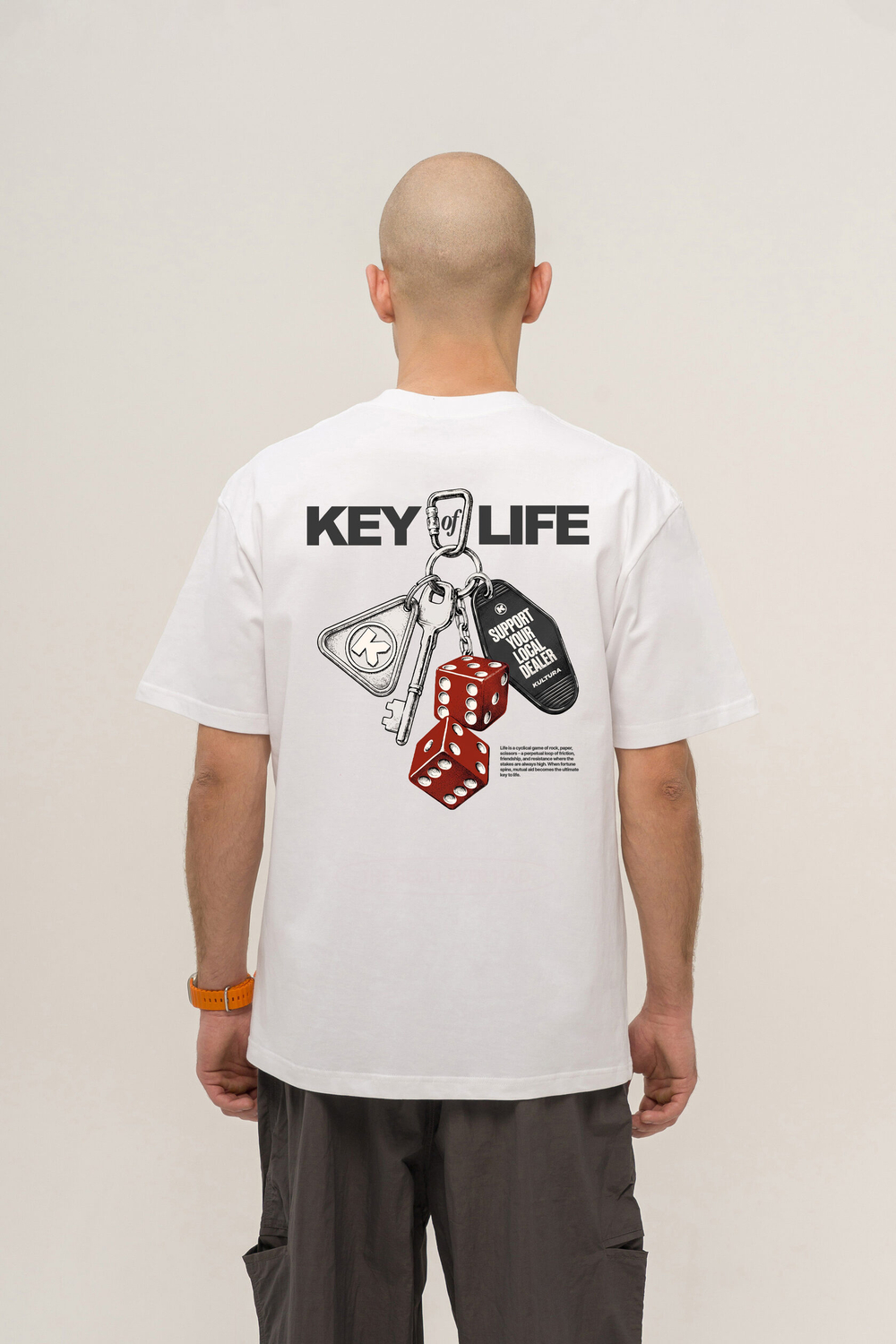 Футболка KUL'TURA "KEY OF LIFE" Белый