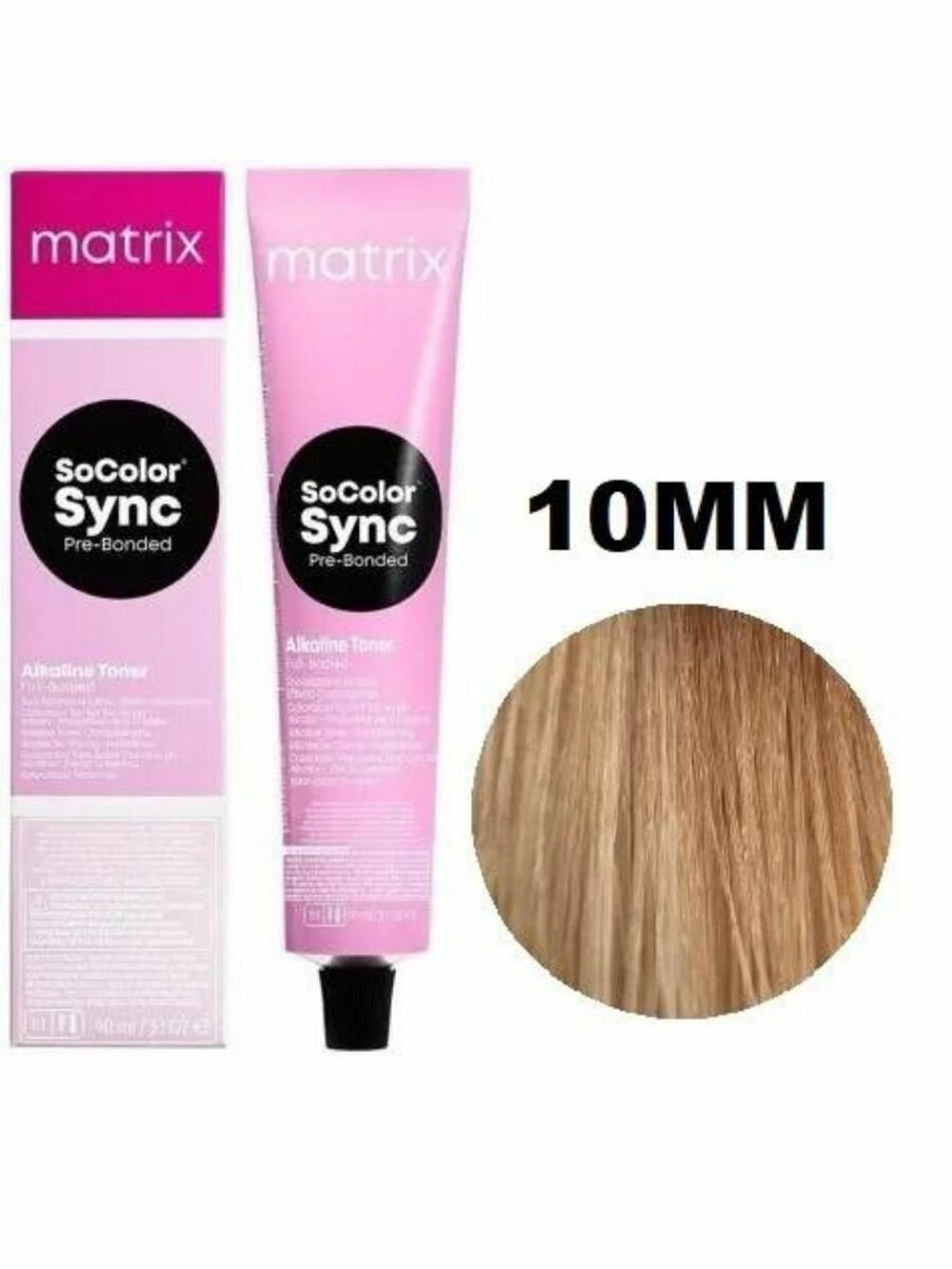 Matrix Краска для волос без аммиака SoColor Sync Pre-Bonded 10MM Очень-очень светлый блондин мокка мокка, 90 мл