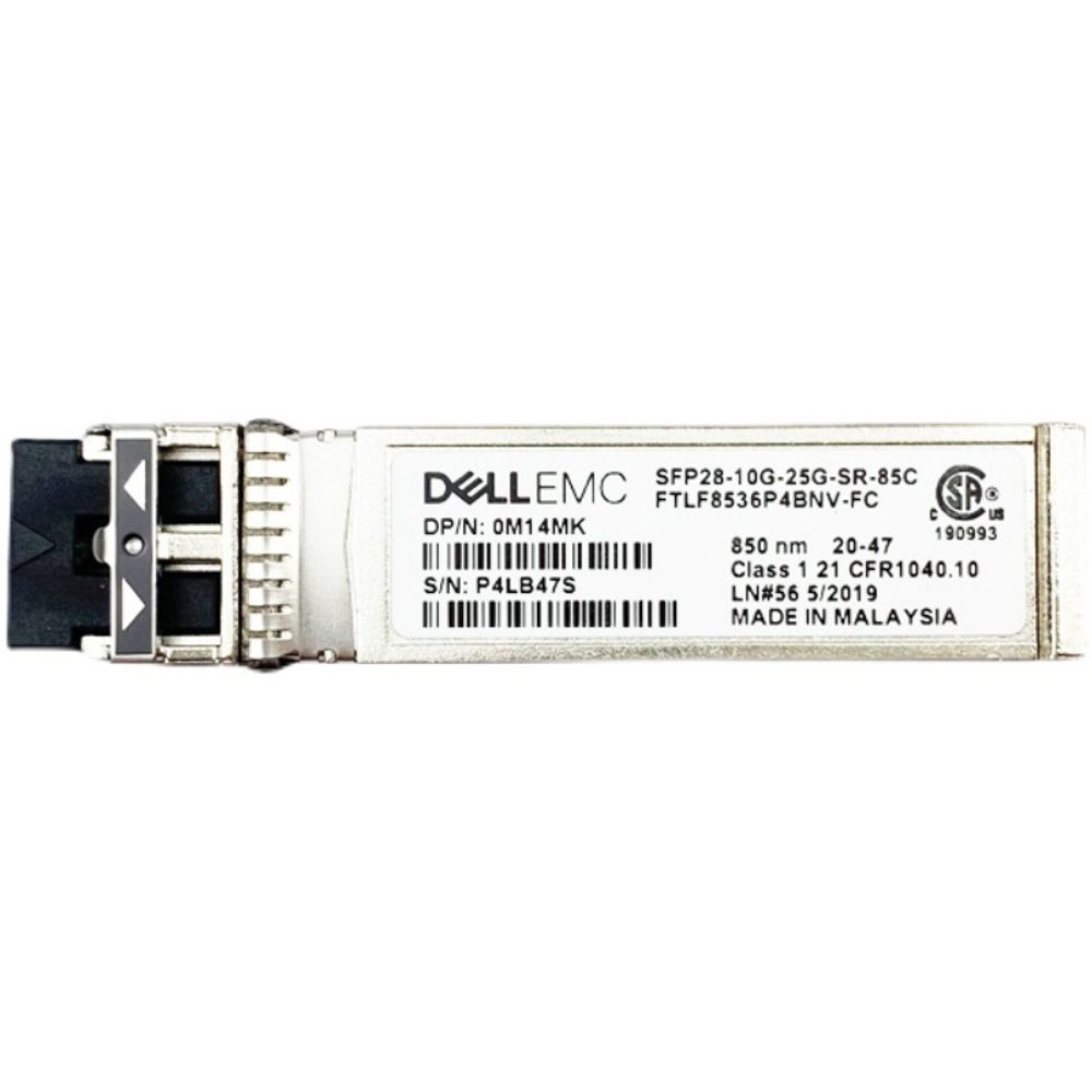 Трансивер Dell SFP28-10G-25G-SR-85C 10G/25GBASE-SR Dual Rate SFP+ Transceiver FTLF8536P4BNV-FC M14MK  407-BCHI