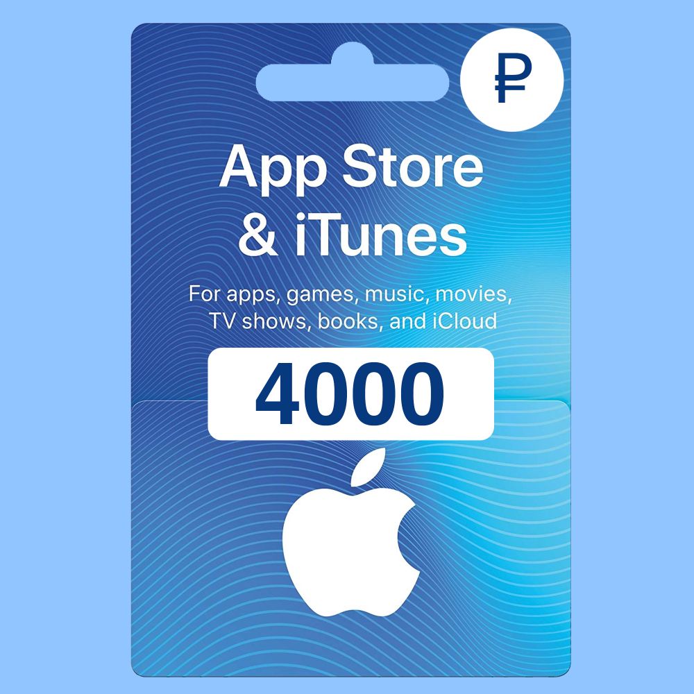 Пополнение App Store &amp; iTunes 4000₽