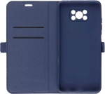 Чехол книжка Xiaomi Poco X3 силикон матовый Dark Blue Zibelino
