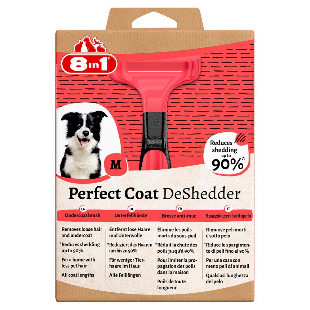 Дешеддер 8in1 Perfect Coat для собак средних пород, размер M Дешеддер 8in1 Perfect Coat для собак средних пород, размер M