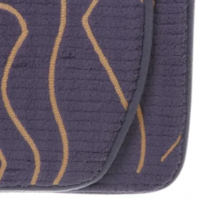 Набор для ванной и туалета 3 пр. «Flo» ( 2 коврика 50*80+50*40, 1 чехол на крышку унитаза)серый