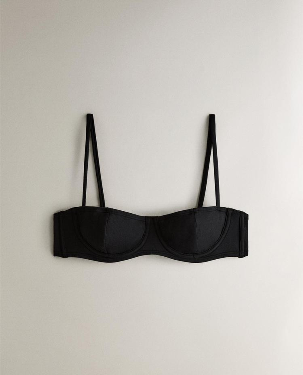 ZARA HOME БИКИНИ ТОП НА КОСТОЧКАХ, ЧЕРНЫЙ