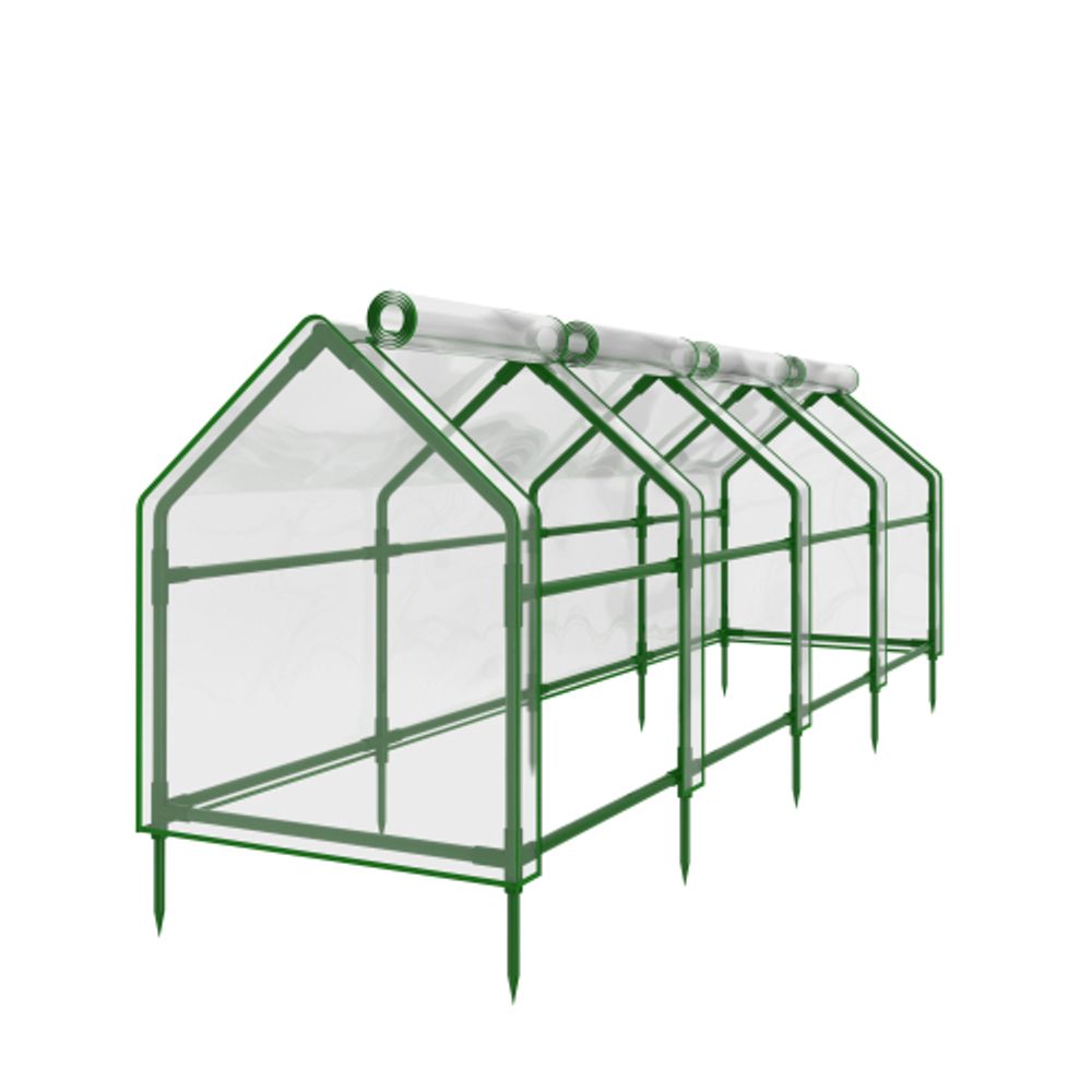 Теплица GREEN APPLE GA-House-4х-frame 3600х900х900 мм 4 отсека | Теплица