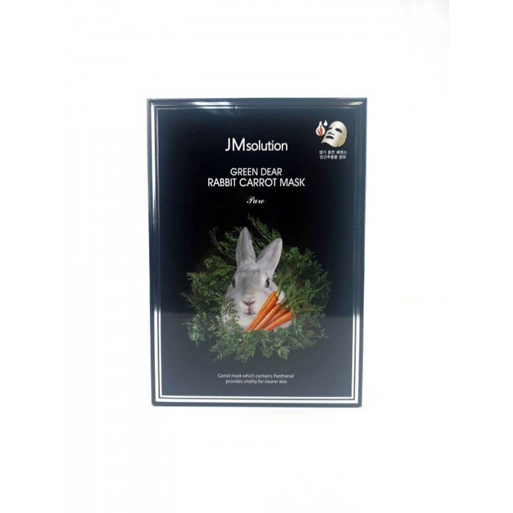 JMsolution Green Dear Rabbit Carrot Mask Pure тканевая маска с экстрактом моркови
