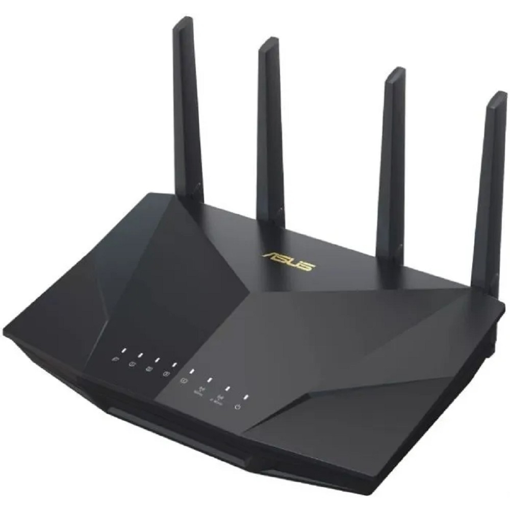 Маршрутизатор Роутер беспроводной ASUS RT-AX5400 4 LAN, 1000 Мбит / с, 4 (802.11n), 5 (802.11ac), 6 (802.11ax), 1 x USB 3.2, 3G, 4G / LTE, IPv6 черный