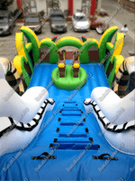 Надувная горка "Большой тигр", 10*6.5*8.5 м