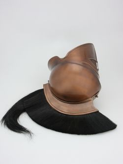 Nautical Шлем коринфский с черным плюмажем