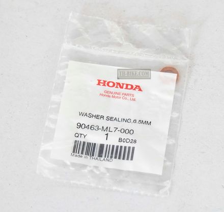 90463-ML7-000. WASHER, SEALING, 6.5MM